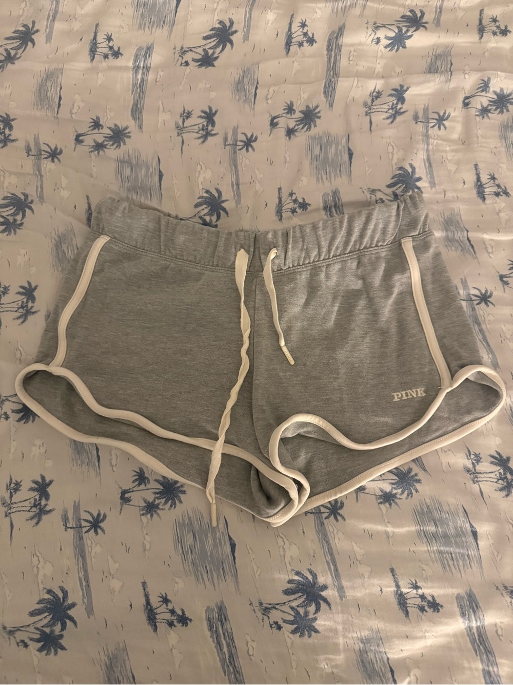 PINK gray soft modal micro shorts size xs